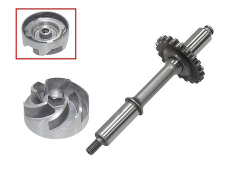 Bronco 2022/01 wałek i wirnik pompy wody kawasaki kvf 650 brute force '05-'14, kvf 750 brute force '12-'21, krf 750 teryx '08-'13, kfx/kvf 700 '04-'09, suzuki lt-v 700 '04-'06