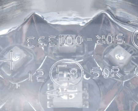 Kierunkowskaz led para czarny z białym kloszem