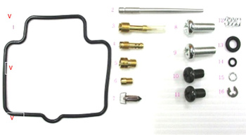 ZESTAW NAPRAWCZY GAŹNIKA SUZUKI LT-F 250 OZA'02-'14 (26-1094)