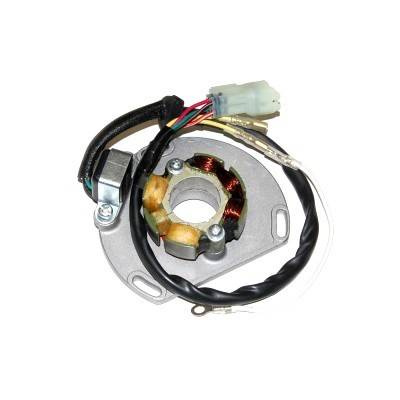 Uzwojenie alternatora (stator) ze światłami ktm 125/200/250/300 exc/sx/xc 06- (50w) komplet z płytą i impulsatorem