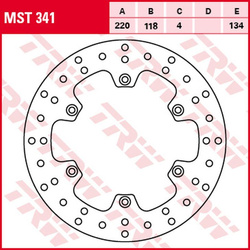 Tarcza hamulcowa tył kawasaki klx 400r '03-'06, suzuki dr 125sm '08-'12, rm 125 '89-'98, rm 250 '89-'00, dr 250s '95-'00, dr-z 250 '01-'07,