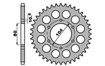 Zębatka tylna 501 32  kawasaki z 750 c 80-87, gpz 1100 81-85 (łańc. 630)