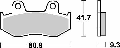 Klocki hamulcowe kh323 off-road sinter kolor złoty