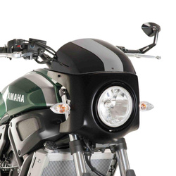 Szyba Półowiewka Retro Puig (Panel Carbon) Do Yamaha Xsr700 16-18 Czarna