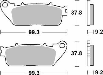 Hamulcowe kh488 street ceramic kolor czarny pasuje do: honda vfr800/1200, cb1000 tył