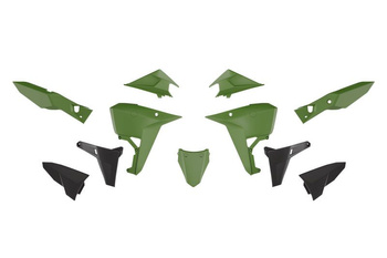 KOMPLET PLASTIKÓW (REVOLUTION) (BEZ PRZEDNIEGO BŁOTNIKA) KOVE X PRO / RALLY 800 '24-'25 KOLOR CZARNY / ZIELONY / KHAKI