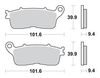 Hamulcowe kh636 street excel/racing ng sinter kolor złoty