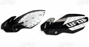 Osłony rąk (handbary) flame ktm sx 125 '16, sx 250 '14-'16, exc 250/300 '14-'16, sxf/excf '14-'16, kolor czarny/biały (z mocowaniami)