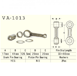 Vesrah - Korbowód Honda Trx250x Fourtrax 87-92