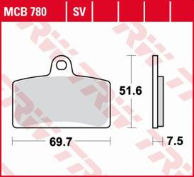 Klocki hamulcowe kh399 organic aprilia rs4 50 11-, rs4 125 11-, tuono 125 17-, przód