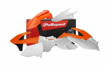 Komplet plastików ktm sx/sx-f '16-'18 w zestawie tablica przednia (8664900002) kolor pomarańczowy biały oem