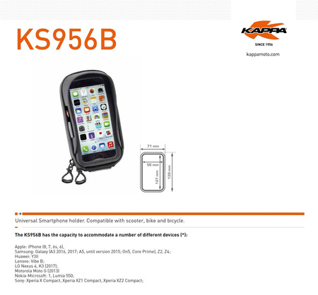 torba na gps / smartphone iphone 6/6s/7/8 samsung galaxy nokia/microsoft sony xperia z mocowaniem na kierownicę i lusterko - patrz opis dodatkowy- - - std cena 189,-