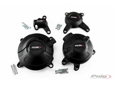 Pokrywy dekli silnika puig do yamaha mt-09 / tracer / niken czarne