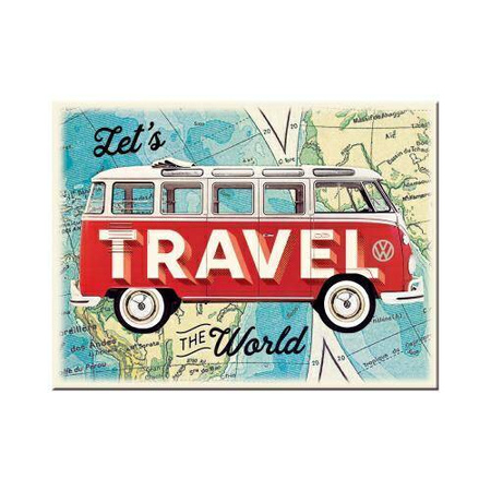 Magnes VW Bulli Let`s Travel