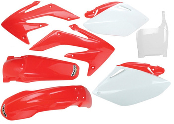 Komplet plastików honda crf 450 r '05-'06 kolor oem (czerwony/biały) (ho108e999)
