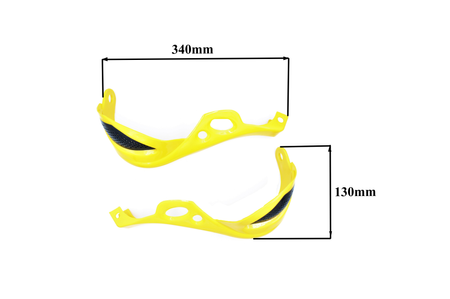 Handbary Power Force - Żółte Osłony Rąk, Dłoni Enduro Cross Quad-Atv Gy6107812-M