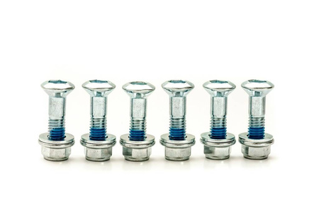 Komplet śrub zębatki tylnej z nakrętkami (6 szt.) M8x32mm (z podkładkami)