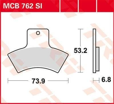 KLOCKI HAMULCOWE TRW MCB762SI