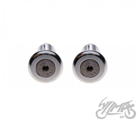 Końcówka kierownicy srebrna