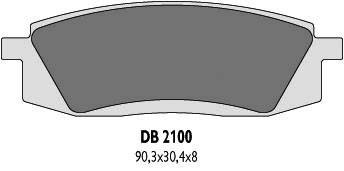 Klocki hamulcowe kh105 yamaha tt350/600 - zastępują db2100mx-d oraz db2100qd-d