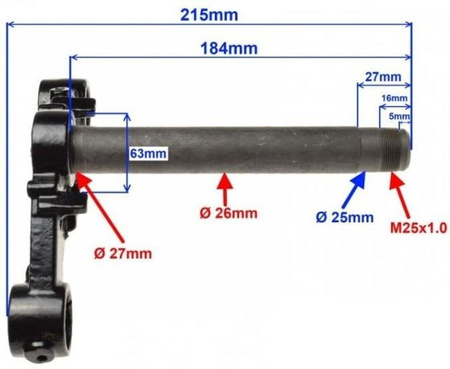 Półka widelca dolna do Junak 901 Sport