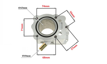 Cylinder żeliwny kompletny Quad Bashan 63mm 4T