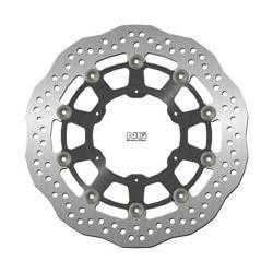 Tarcza hamulcowa przód bmw f 650/700/800 gs '93-'19, aprilia pegaso 650 '86-'08 (300x105x5mm) (6x6,5) wave pływająca (środaluminiowy)
