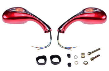 Lusterka czerwone kierunkowskazami SKUTER 125 M8