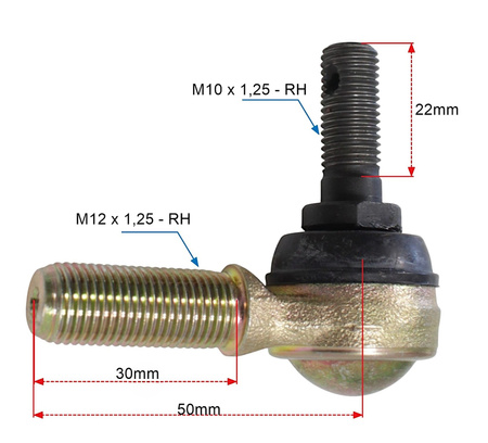 Końcóaki Drążków Kierowniczych Tekyo Lewa + Prawa Polaris 51-1062-Lr
