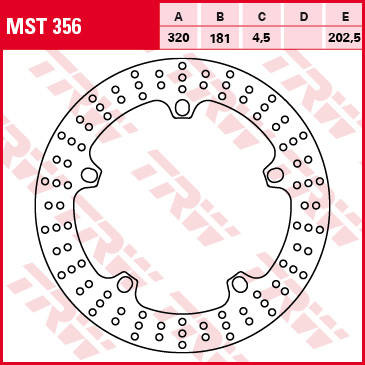 Tarcza hamulcowa przód bmw f 800 / r / s / st 08-17, s 1000 rr 19-, r 1200 s / rt / st / rs / r  05-16, r 1200 r-nine t / hp2 08-, k 1200 r 