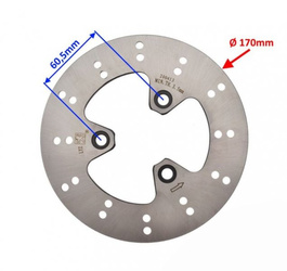 Tarcza hamulca przednia do skutera Peugeot Kisbee