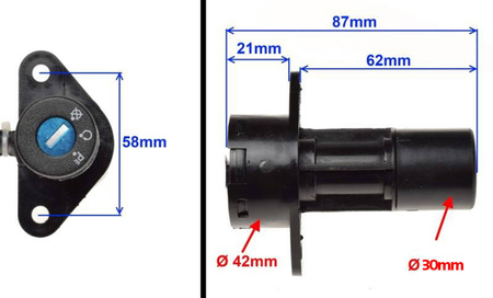 Stacyjka z kluczykami Junak 901 Ferro 901 Zipp