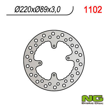 Tarcza hamulcowa przód honda cr 80/85,crf150r '07-'21 (220x88x3)(4x6,50mm)
