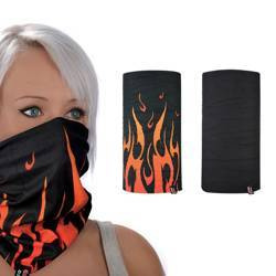 Oxford kołnierz wielofunkcyjny wiatroodporny comfy thermolite flame 2 sztuki w opakowaniu kolor czarny/czerwony