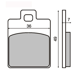 Klocki Hamulcowe Sintered Piaggio Free Et2/Te4/Lx