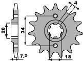 Zębatka przednia 329 13 18nc honda ns 125 85-89 (łańc. 520) (jtf329.13)