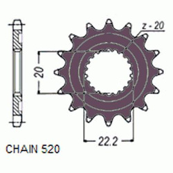 Zebatka Napedowa Sunstar Sunf388-14