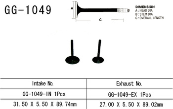 ZAWÓR WYDECHOWY HONDA CRF 230 '03-20' (OEM: 14721-KBB-900) (1SZT.) (MADE IN JAPAN)