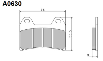 NISSIN KLOCKI HAMULCOWE KH244 PREMIUM SEMI-METALLIC (SPIEK METALICZNY) (ECE R90) (MADE IN JAPAN) (2P-270NS)