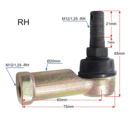 Końcówki Drążków Kierowniczych Tekyo Lewa + Prawa Honda 51-1008-Lr