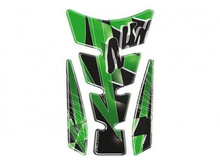 Tankpad puig wings, wzór kawasaki ninja zielony