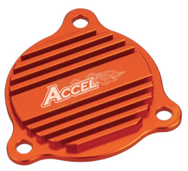 Accel promocja pokrywa pompy oleju ktm exc 350/400/450/500/530 '08-'12, sxf350 '11-'12 kolor pomarańczowy