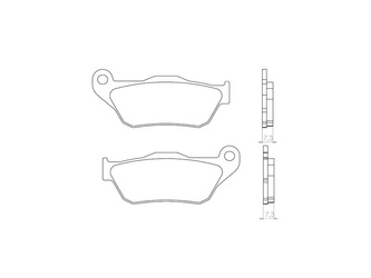 Klocki hamulcowe kh430 spiek metaliczny (złote) (ft 4080)