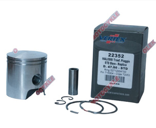 Vertex tłok malossi (piaggio, gilera) (48,00mm=+1,10) sworzeń 12mm (pierścienie 52712004800 x 2)