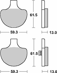 Klocki hamulcowe kh94 street ceramic kolor czarny