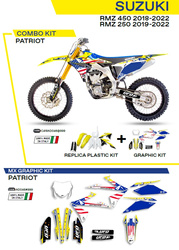 Komplet plastików plukomplet naklejek (oklein) suzuki rmz 250 '19-'22