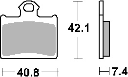 Hamulcowe kh602 off-road sinter kolor złoty pasuje do: ktm freeride, sx85 tył