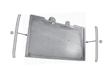 Osłona chłodnicy honda nc 750x (16-17) czarna