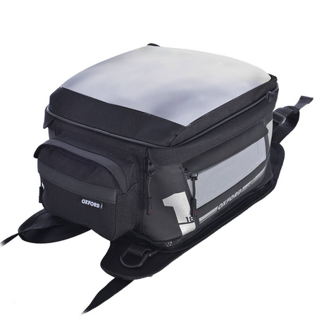 torba na zbiornik motocykla tank bag f1 tank bag small 18l strap on (mocowanie paskami) kolor czarny pojemność 18l (zastępuje ol4