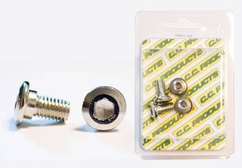Śruby tarczy hamulcowej tył kawasaki kx/kxf (4szt) m8, płaskie - imbus, 10,9 hrc (1083-15) (products)